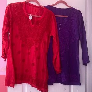 2 Indian kurti top size 42